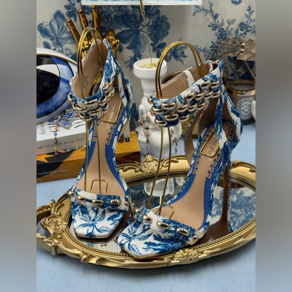 🆕 GIANNI BINI 🧿 x Shea Leigh Mills NWOB Carter Floral Print Strappy Sandal Sz7 - Picture 8 of 13